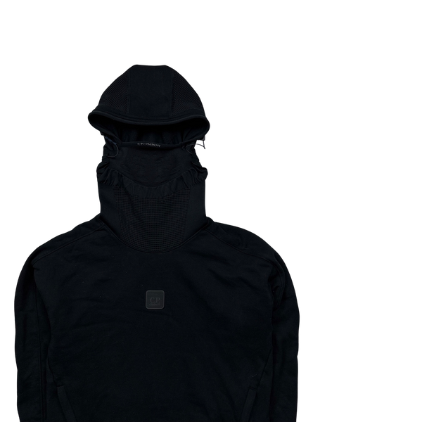 CP Company Black Metropolis Face Mask Hoodie - Small
