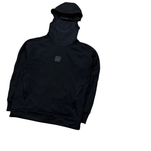 CP Company Black Metropolis Face Mask Hoodie - Small