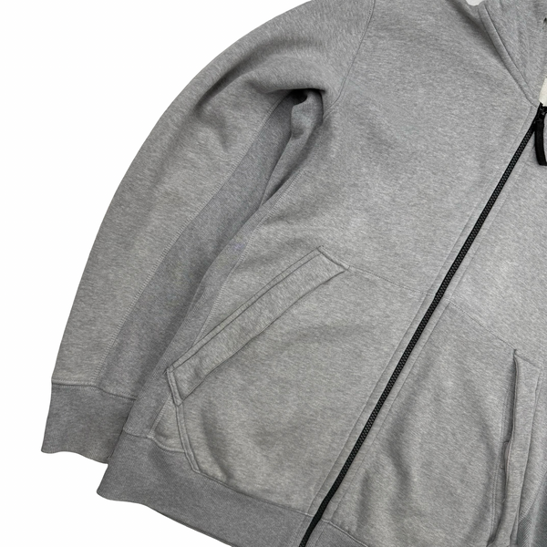 Stone Island Grey Zipped Cotton Hoodie - XL