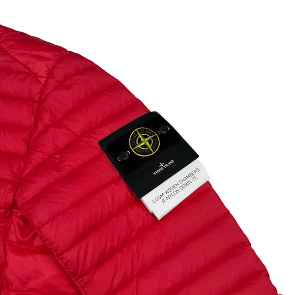 Stone Island 2022 Red Loom Woven R Nylon Down TC Puffer -Medium