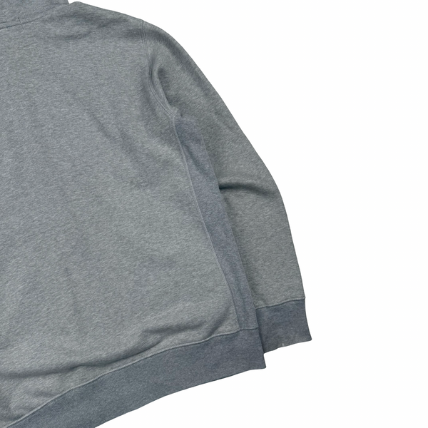Stone Island Grey Zipped Cotton Hoodie - XL