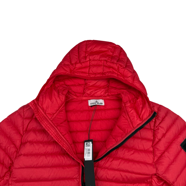 Stone Island 2022 Red Loom Woven R Nylon Down TC Puffer -Medium