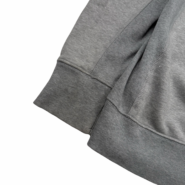 Stone Island Grey Zipped Cotton Hoodie - XL