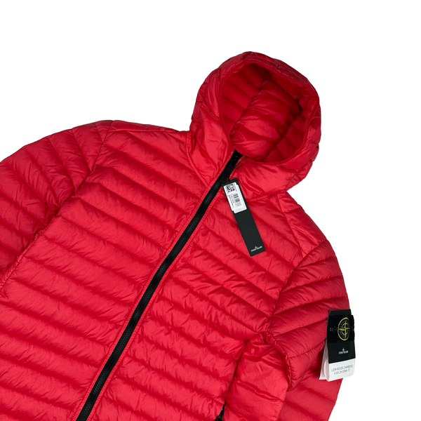 Stone Island 2022 Red Loom Woven R Nylon Down TC Puffer -Medium