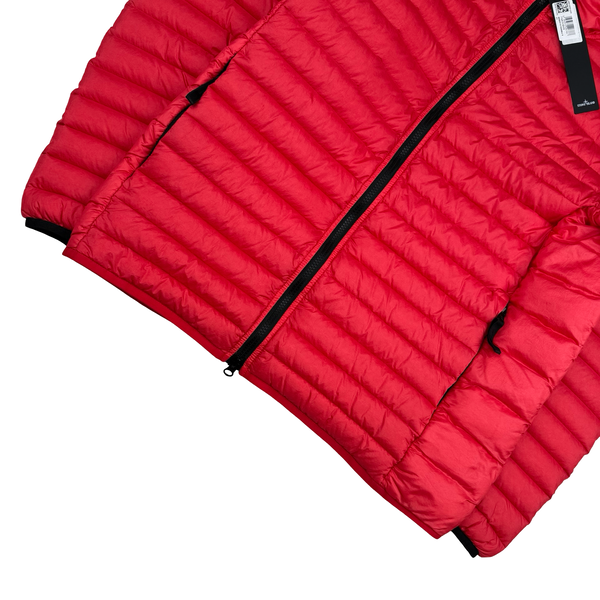Stone Island 2022 Red Loom Woven R Nylon Down TC Puffer -Medium