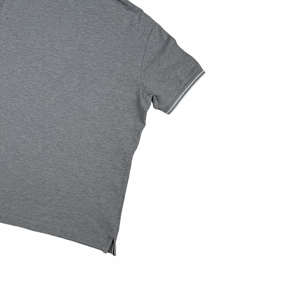 Stone Island 2018 Grey White Piped Polo Shirt - Small