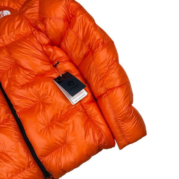 North Face Orange Summit Series 800 Pro Cloud Down Puffer Jacket - Small