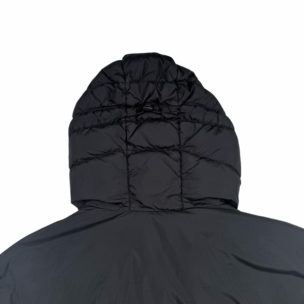Stone Island 2013 Black Long Crinkle Down Puffer Jacket - XL