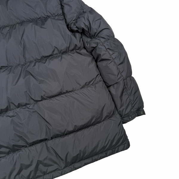 Stone Island 2013 Black Long Crinkle Down Puffer Jacket - XL