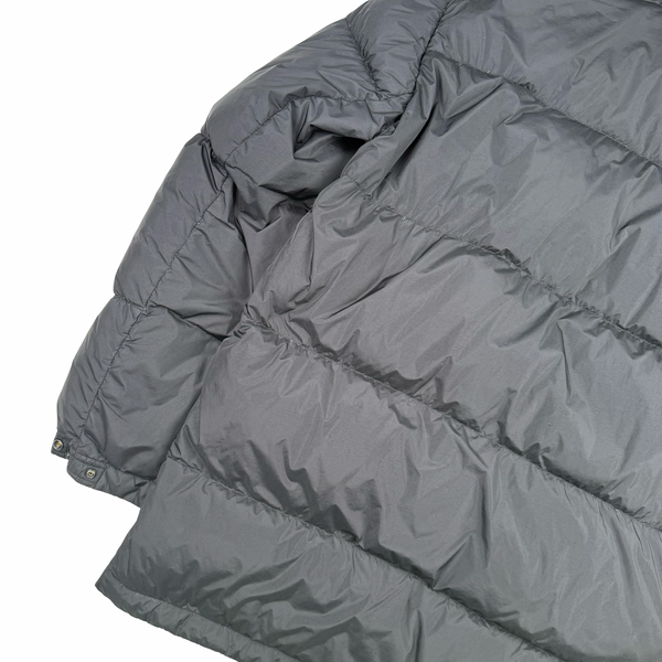 Stone Island 2013 Black Long Crinkle Down Puffer Jacket - XL
