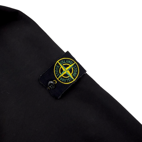 Stone Island 2020 Black Cotton Pullover Hoodie - XL