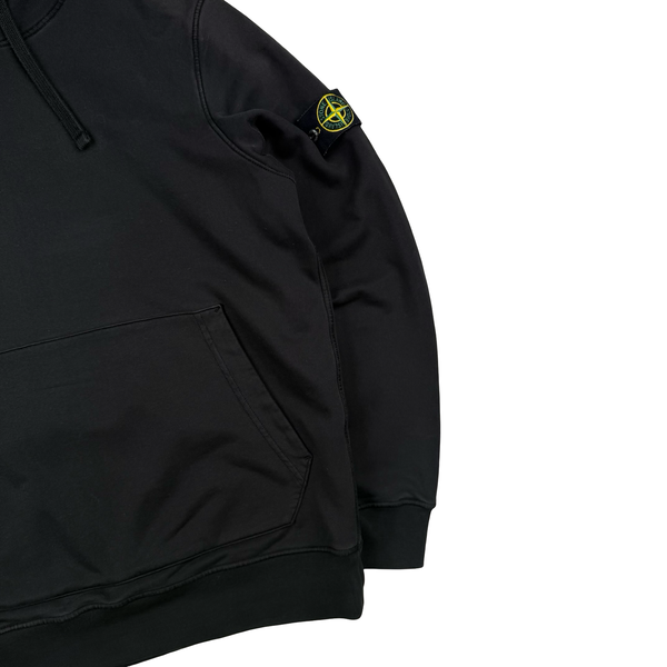 Stone Island 2020 Black Cotton Pullover Hoodie - XL