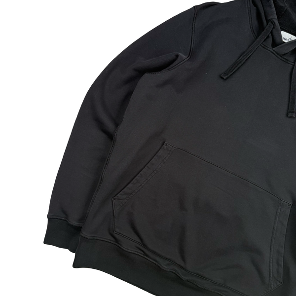 Stone Island 2020 Black Cotton Pullover Hoodie - XL