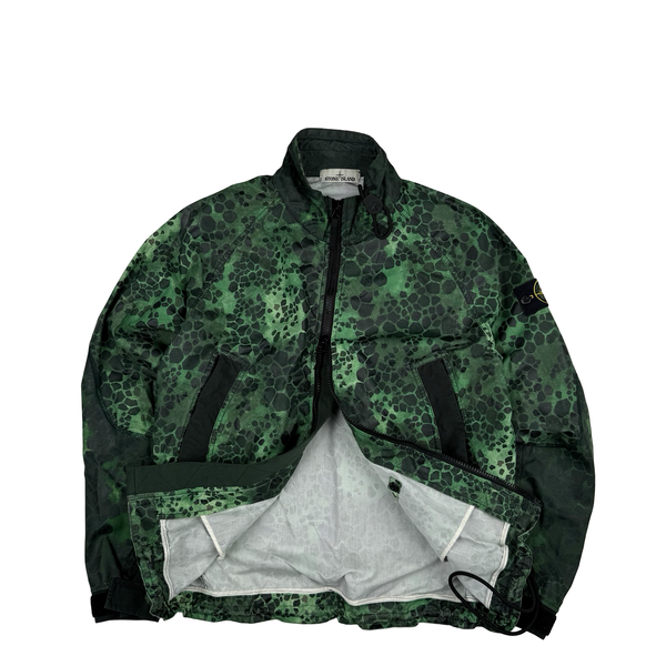 Stone Island 2018 Alligator Camo Light Cotton Nylon Jacket - Large