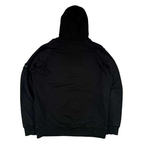 Stone Island 2020 Black Cotton Pullover Hoodie - XL