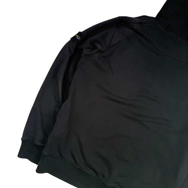 Stone Island 2020 Black Cotton Pullover Hoodie - XL