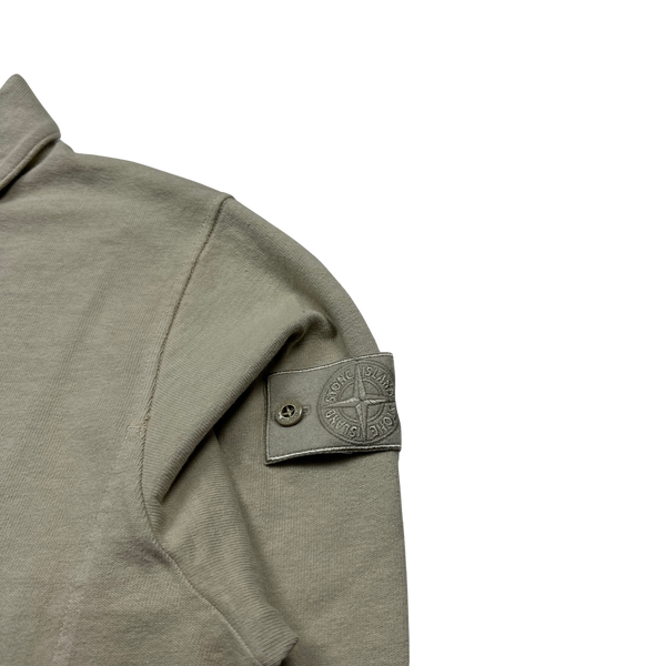 Stone Island 2023 Beige Ghost Long Sleeve Polo Jumper - Large