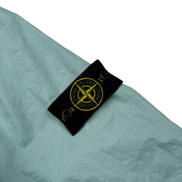 Stone Island 2022 Membrana 3L TC Pale Blue Hooded Jacket - Large
