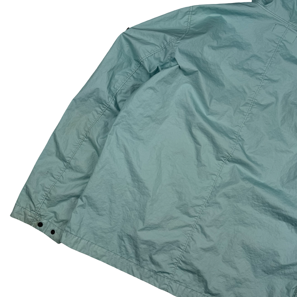 Stone Island 2022 Membrana 3L TC Pale Blue Hooded Jacket - Large