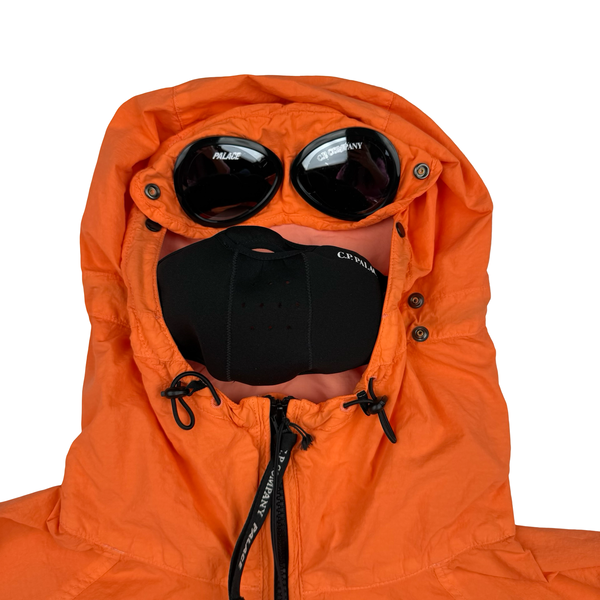 CP Company x Palace Neon Orange Nylon La Mille Goggle Jacket - Large