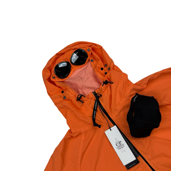 CP Company x Palace Neon Orange Nylon La Mille Goggle Jacket - Large
