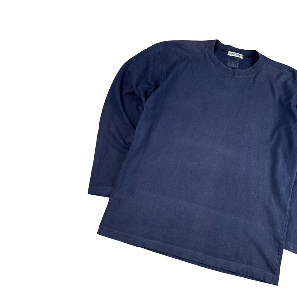 Stone Island Vintage 80s Cotton Longsleeve T Shirt - Large