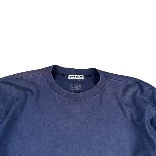 Stone Island Vintage 80s Cotton Longsleeve T Shirt - Large