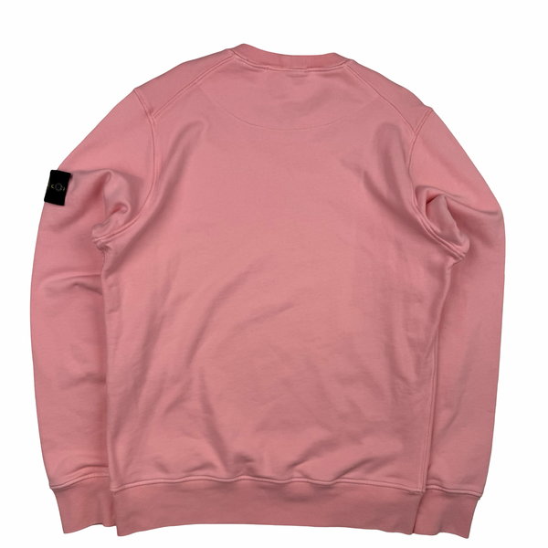 Stone Island 2023 Pink Crewneck Sweatshirt - Medium