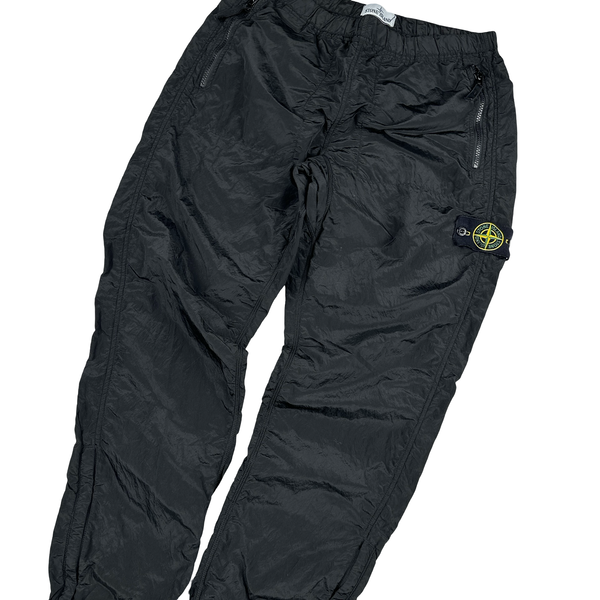 Stone Island 2018 Black Nylon Metal Trousers - 30"