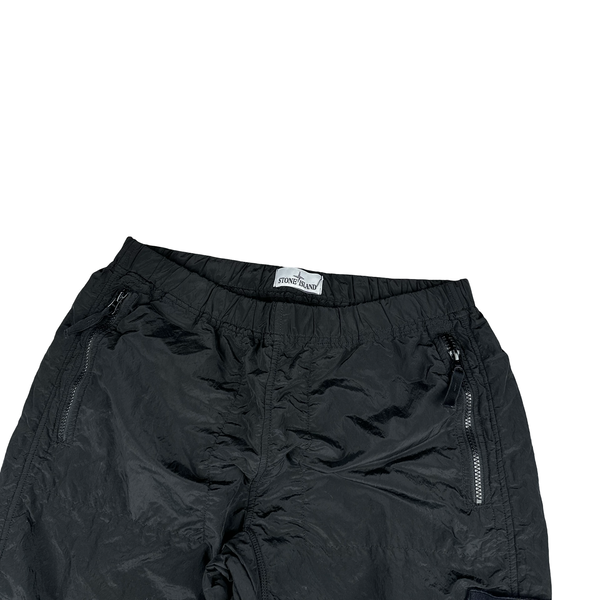 Stone Island 2018 Black Nylon Metal Trousers - 30"