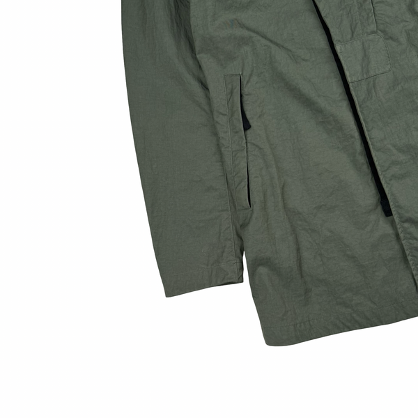 Stone Island Green Tightly Woven Nylon Twill-TC Jacket - Small