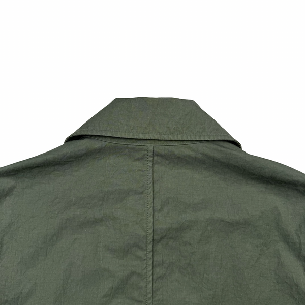 Stone Island Green Tightly Woven Nylon Twill-TC Jacket - Small