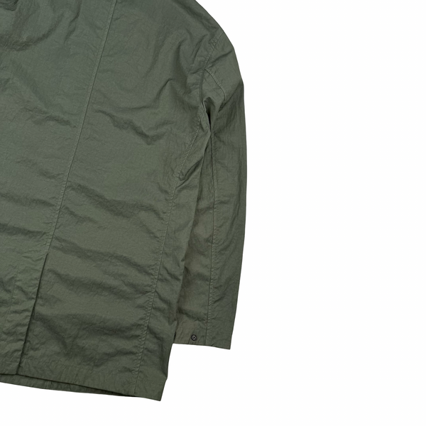 Stone Island Green Tightly Woven Nylon Twill-TC Jacket - Small
