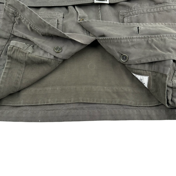 CP Company Vintage Brown Cotton Belted Soft Lined Jacket - Large