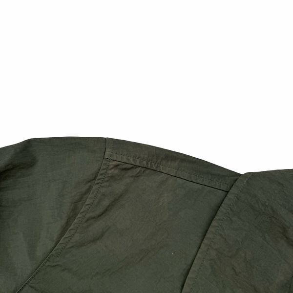 Stone Island Green Tightly Woven Nylon Twill-TC Jacket - Small