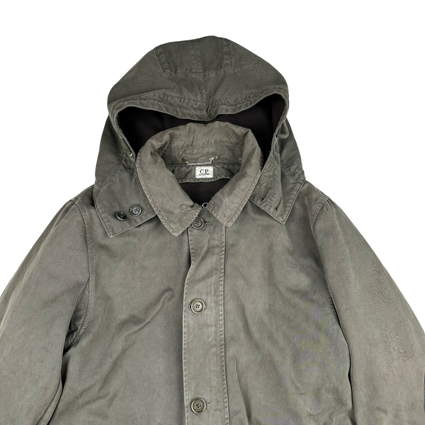 CP Company Vintage Brown Cotton Belted Soft Lined Jacket - Large
