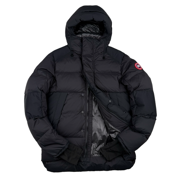 Canada Goose Black Down Hooded Gloved Jacket - Small
