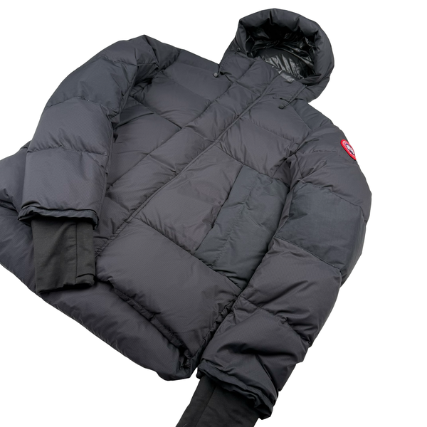 Canada Goose Black Down Hooded Gloved Jacket - Small