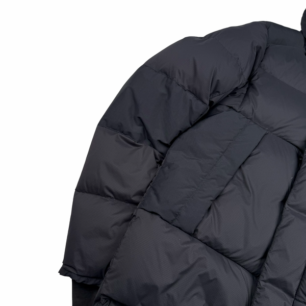 Canada Goose Black Down Hooded Gloved Jacket - Small