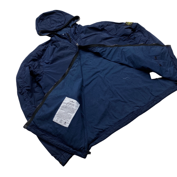 Stone Island Blue Garment Dyed Crinkle Reps NY Jacket - XXL