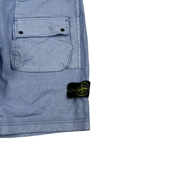 Stone Island Tela Placcata Cargo Shorts - Large