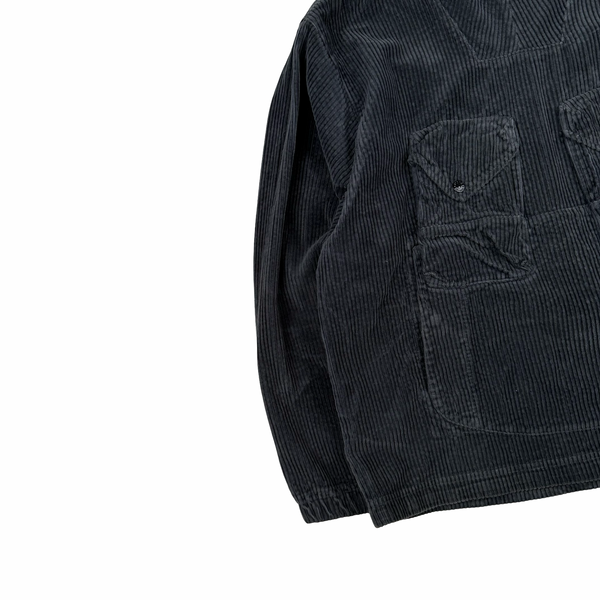Stone Island 2023 Anthracite Thick Jumbo Corduroy Pullover Smock - Large