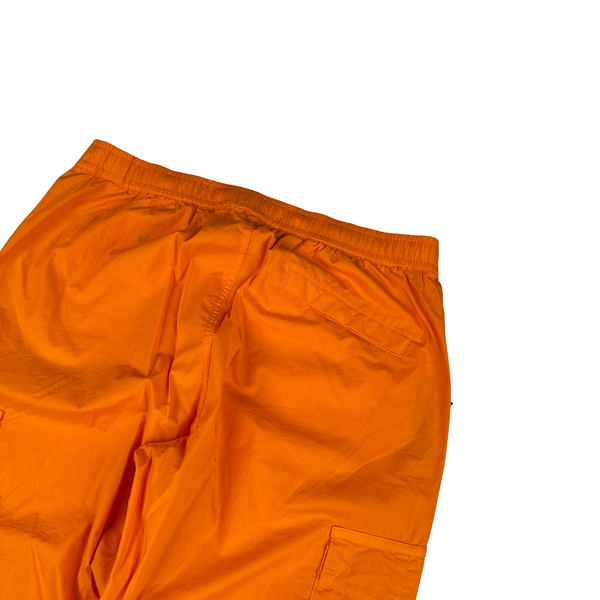 Stone Island 2023 Orange Regular Fit Stretch Cotton Tela Cargo Trousers - 36"