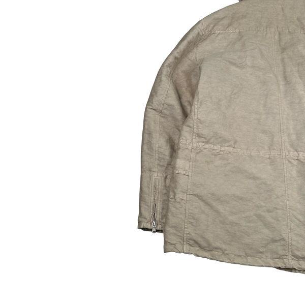 CP Company Vintage 2004 Lino Flax Diamond Quilted Goggle Jacket - 3XL