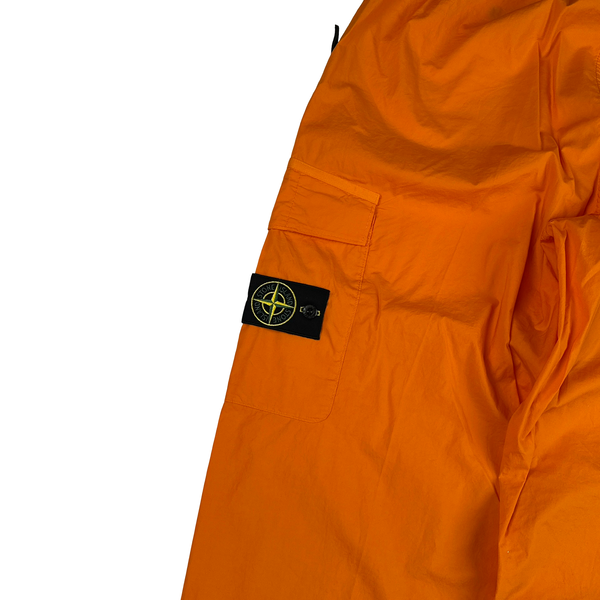 Stone Island 2023 Orange Regular Fit Stretch Cotton Tela Cargo Trousers - 36"