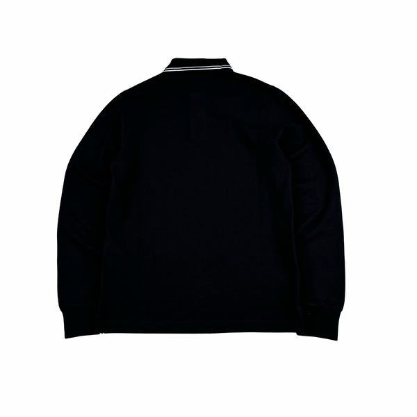Stone Island 2022 Black Polo Longsleeve Shirt - Small