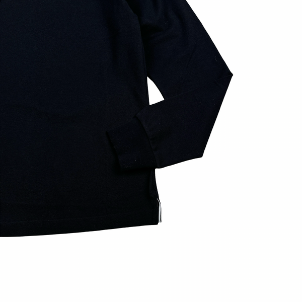 Stone Island 2022 Black Polo Longsleeve Shirt - Small