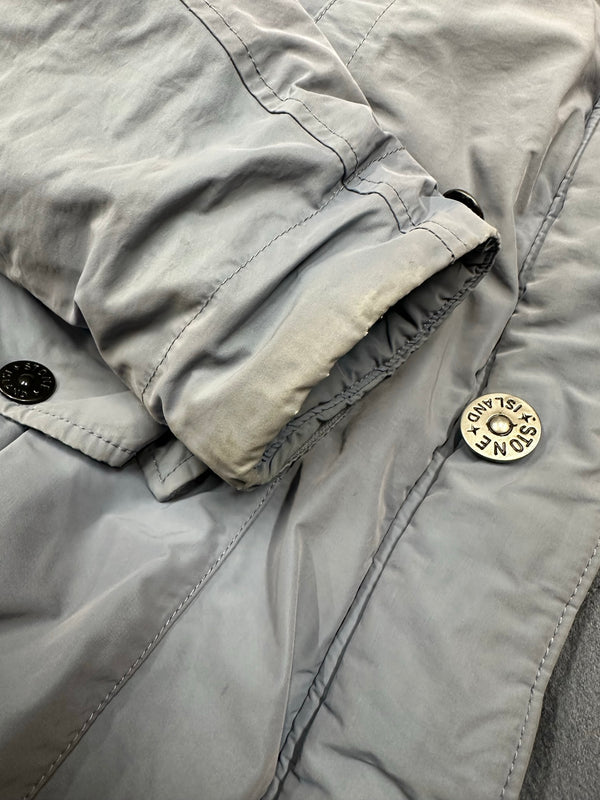 Stone Island Light Blue 2019 Micro Reps Primaloft Parka Jacket - Medium
