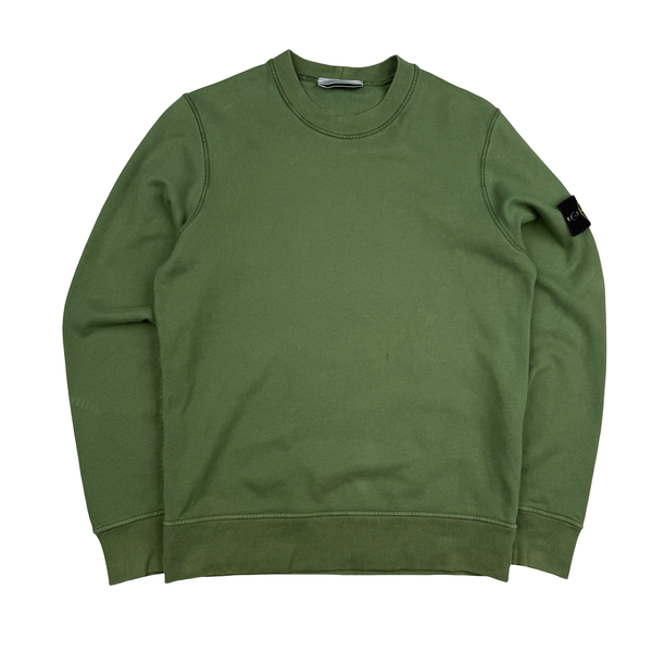 Stone Island 2022 Green Crewneck Sweatshirt - Small