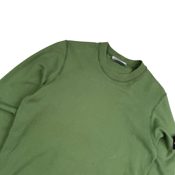 Stone Island 2022 Green Crewneck Sweatshirt - Small